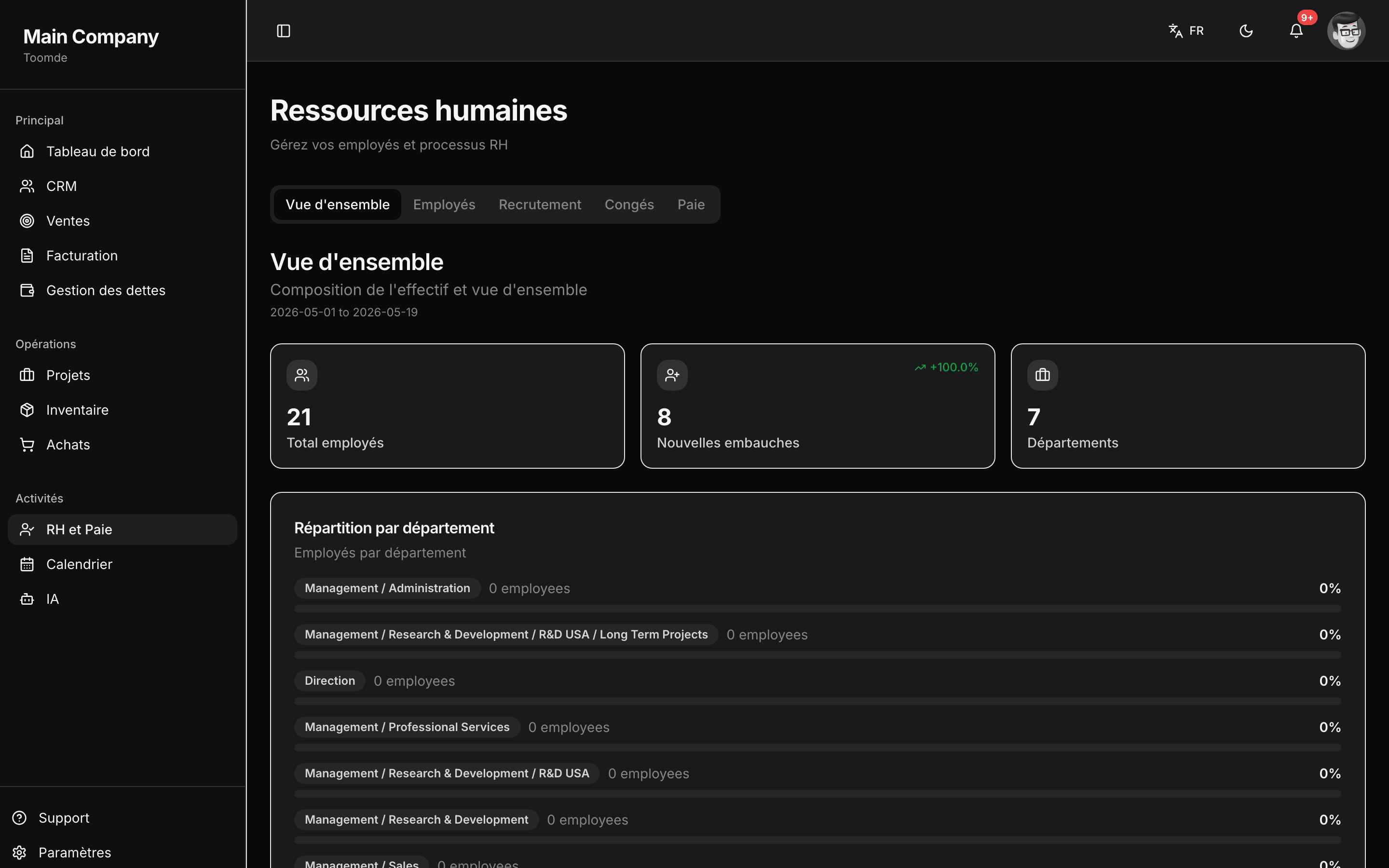 RH in Toomde, dark mode