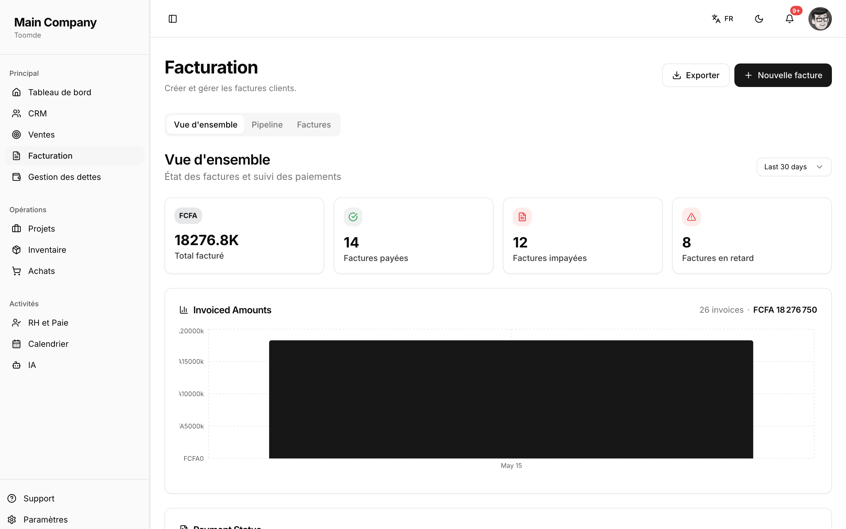 Facturation & Comptabilité in Toomde